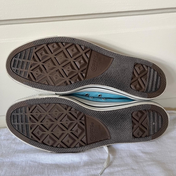 Converse Low Top Sneakers Chuck Taylor Mens Sz 13 Light Blue - Picture 6 of 8